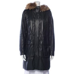 Theory black parka coat puffer jacket no flaws